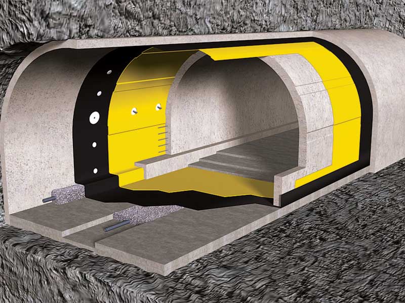 T-seeria tunneli hüdroisolatsiooniplaatide ekstrusioon